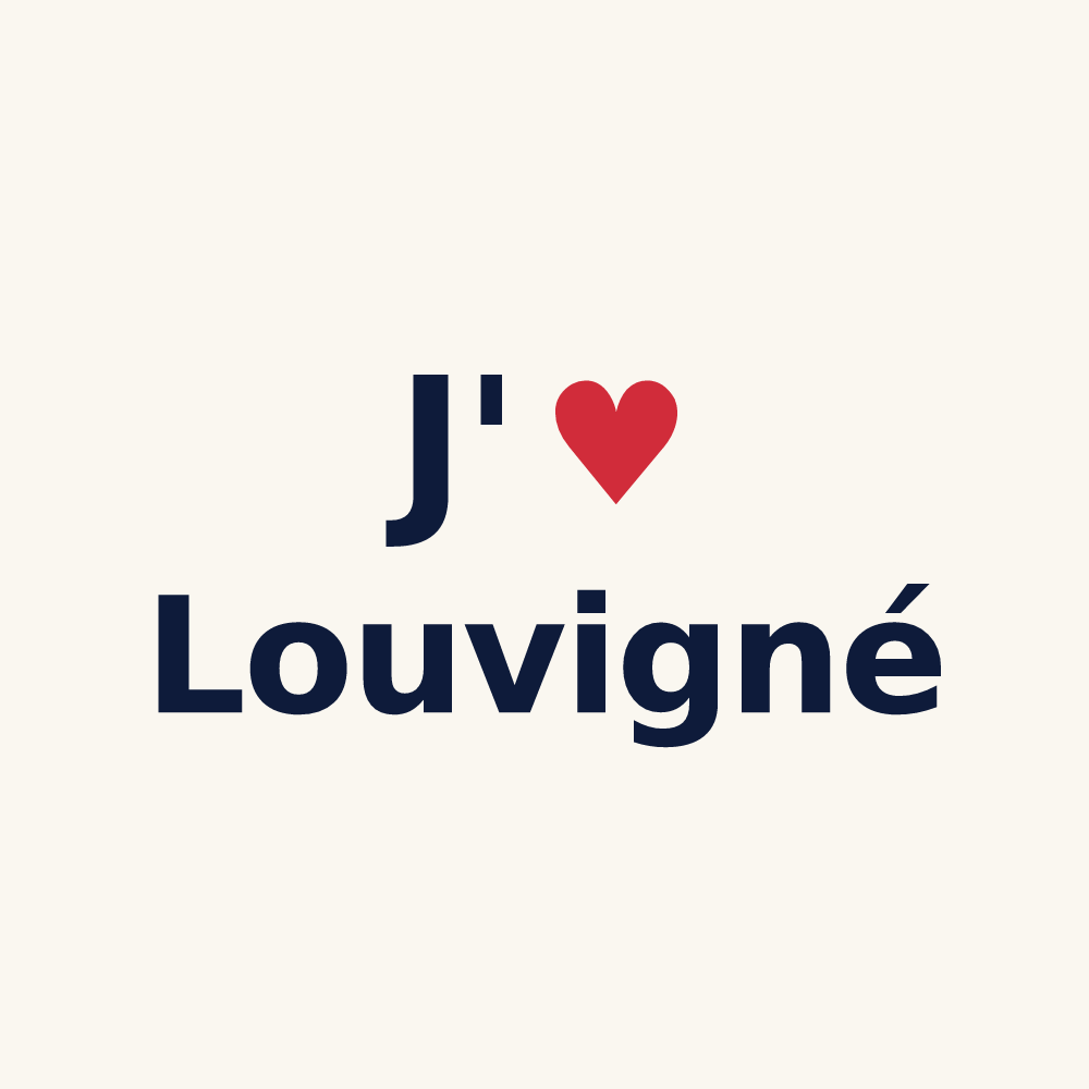 Tasse personnalisée Louvigné — design J'aime Louvigné