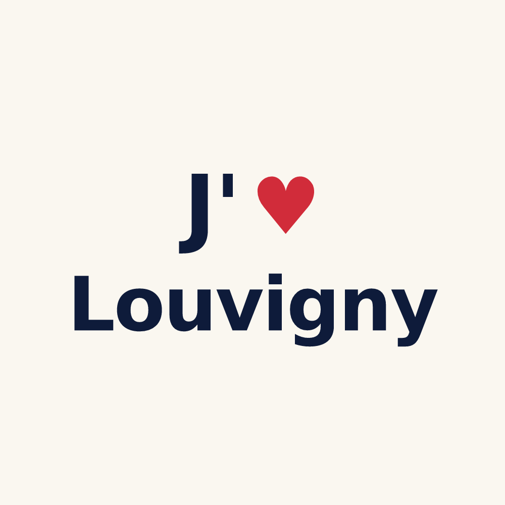 Tasse personnalisée Louvigny — design J'aime Louvigny