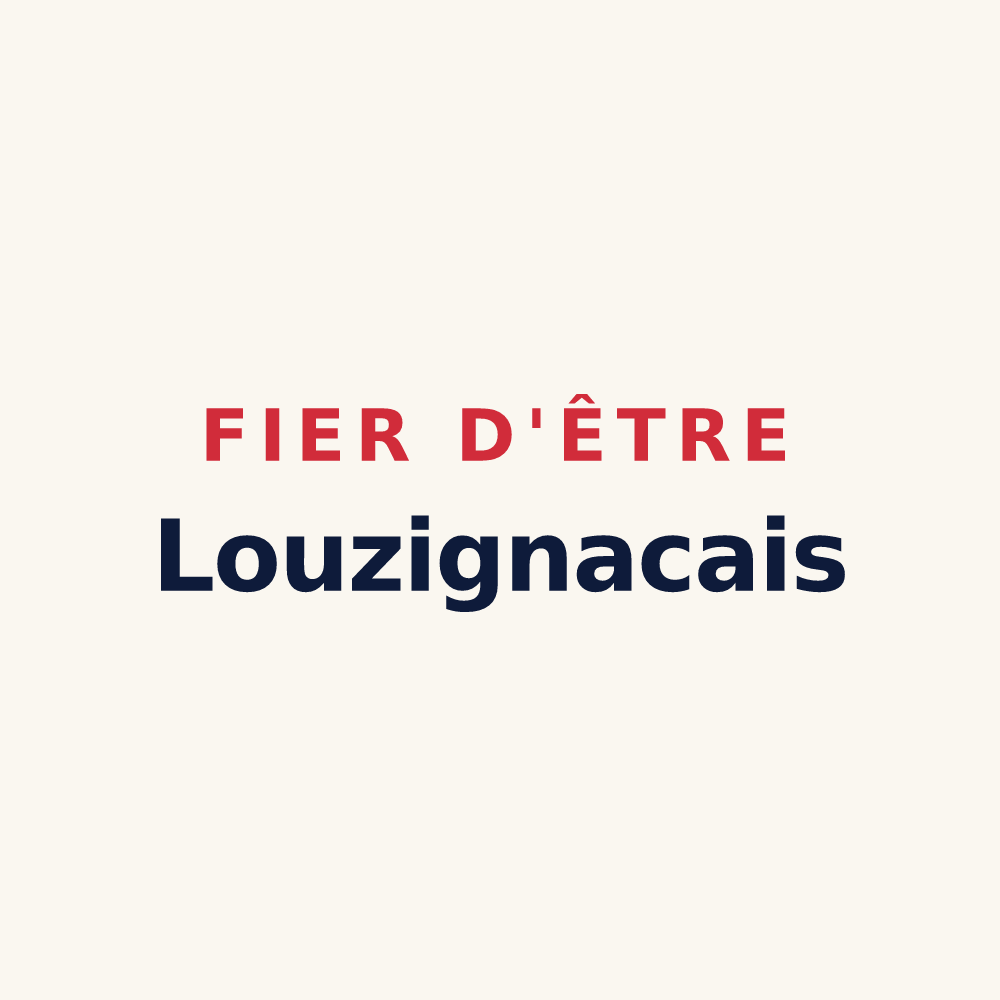 Tasse « Fier d'être Louzignacais » — design pour Louzignac