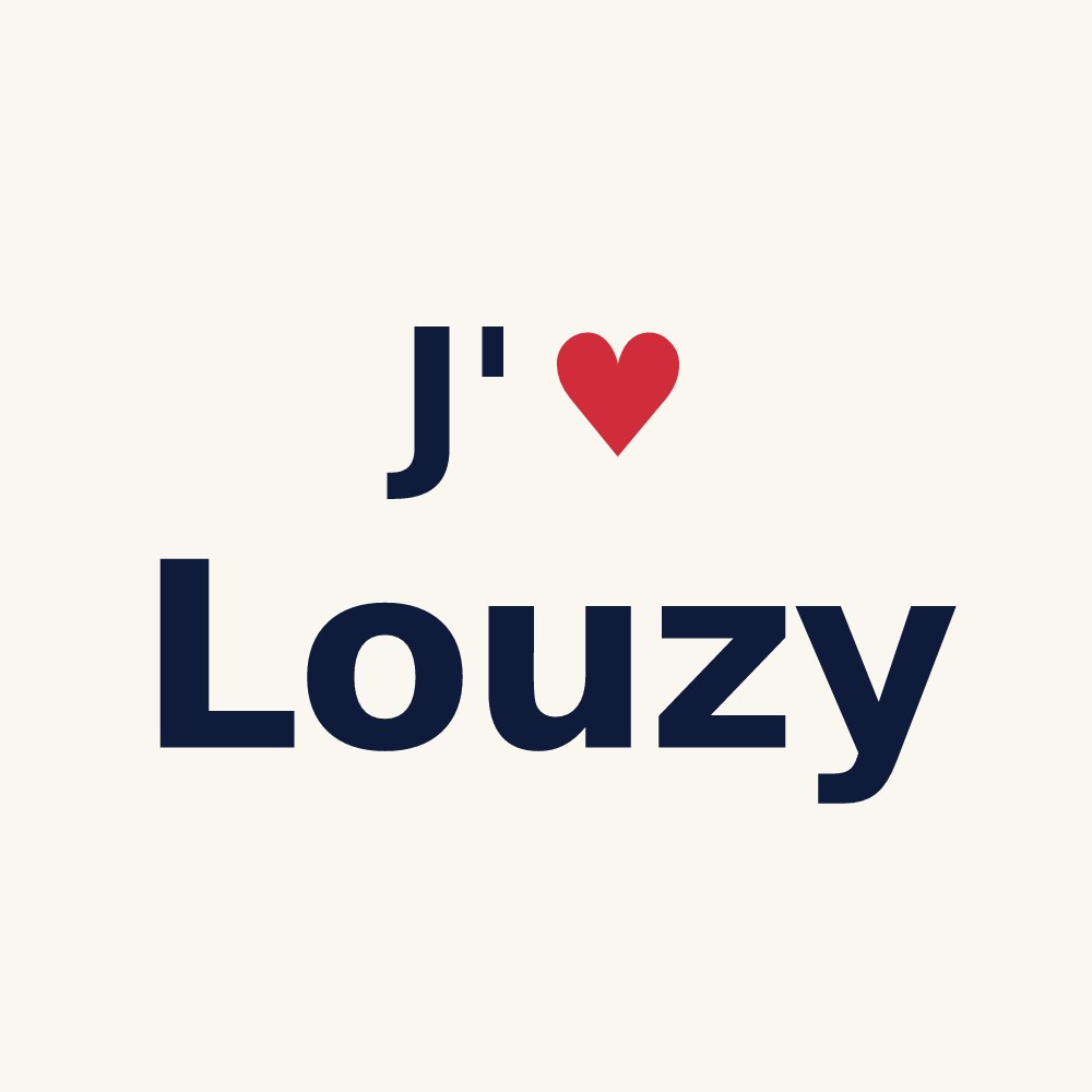 Tasse personnalisée Louzy — design J'aime Louzy