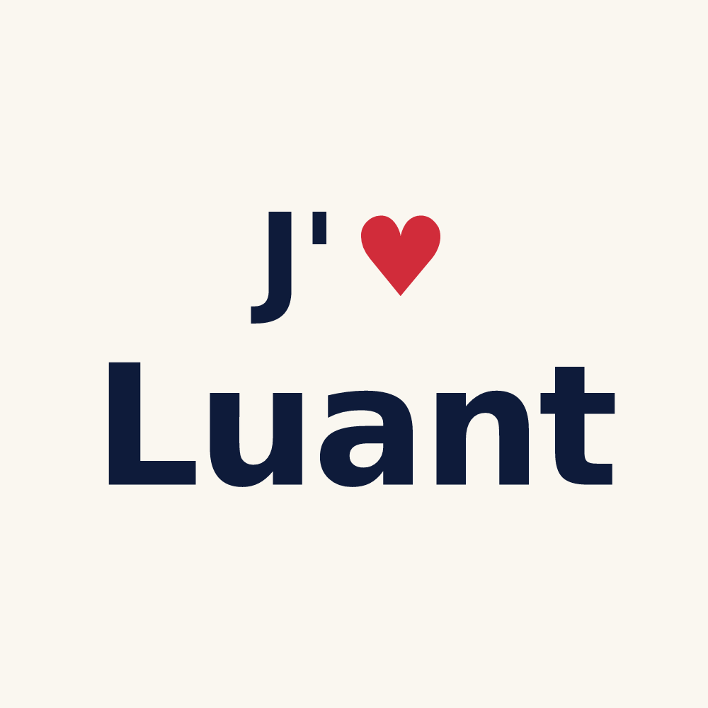 Tasse personnalisée Luant — design J'aime Luant