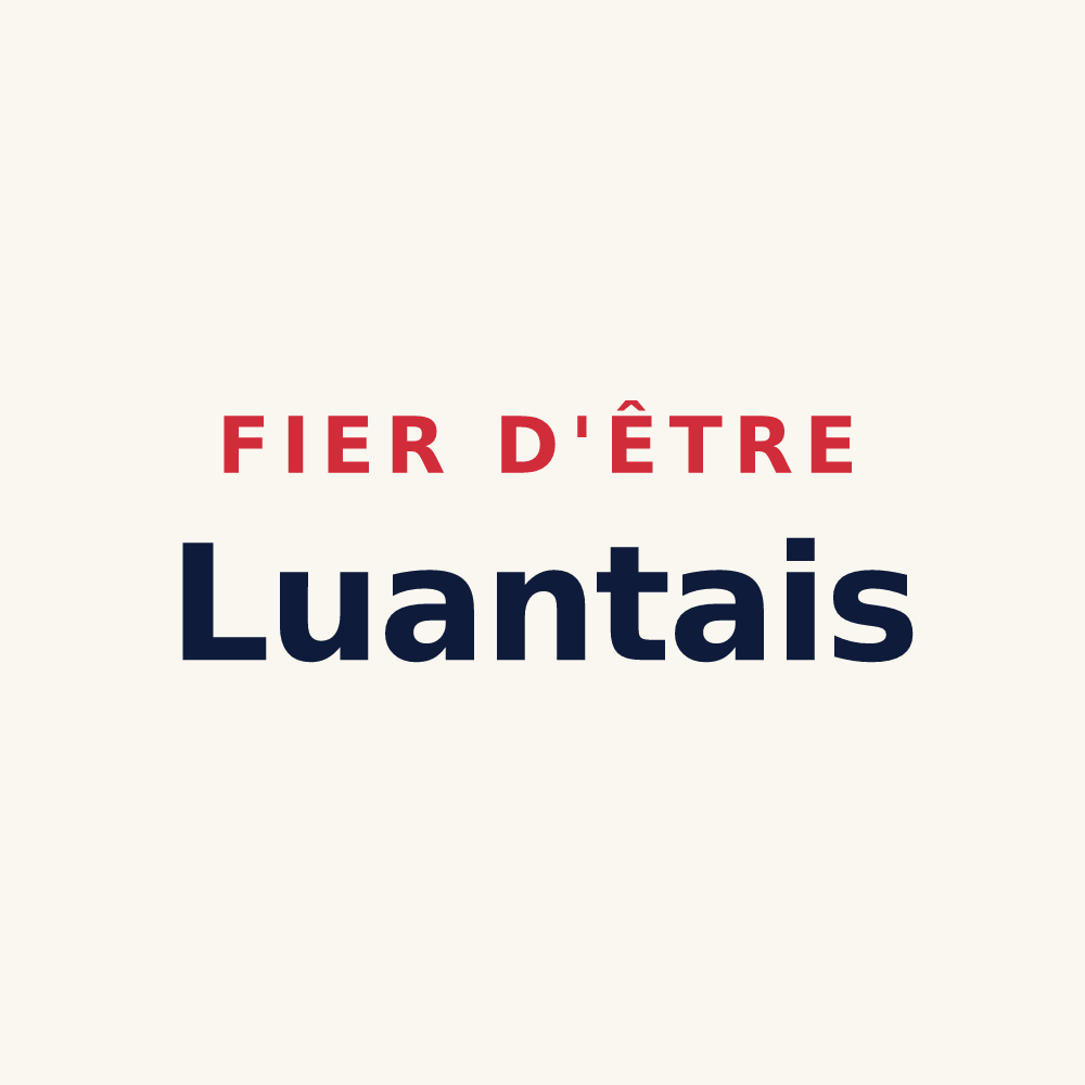 Tasse « Fier d'être Luantais » — design pour Luant