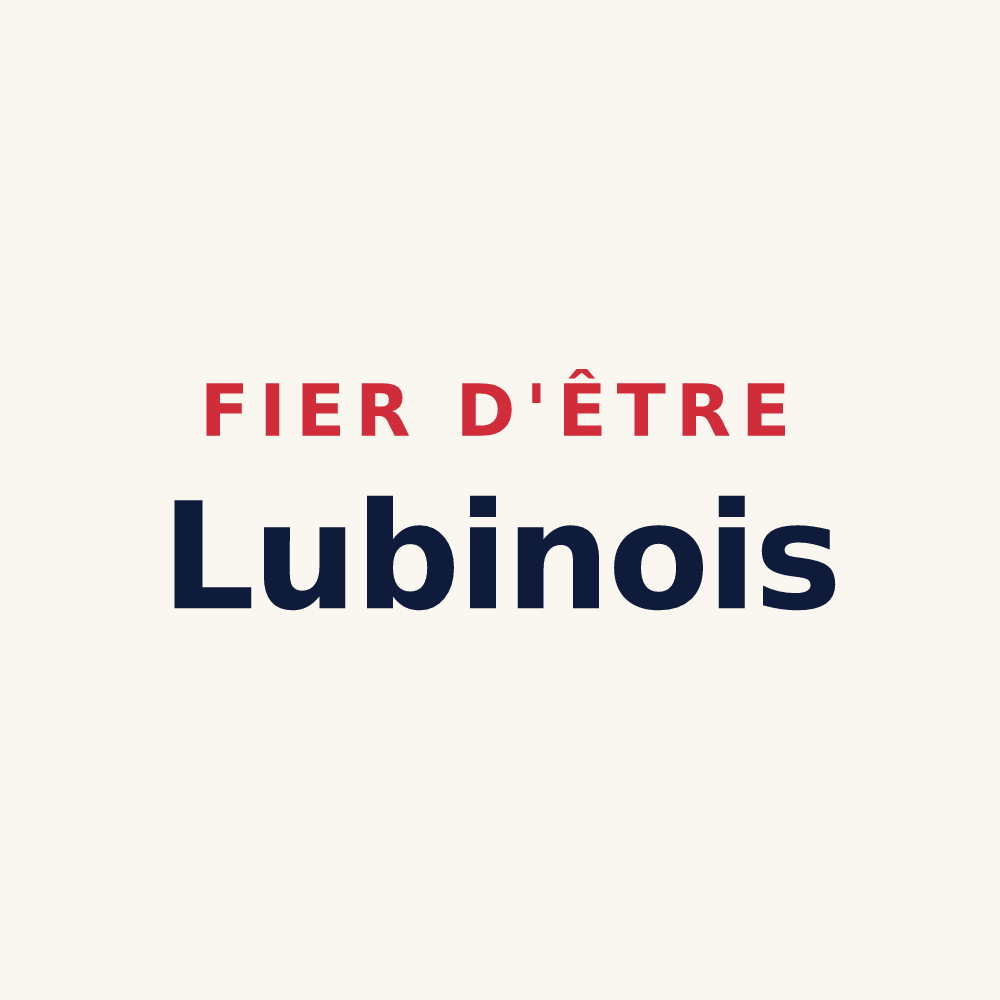 Tasse « Fier d'être Lubinois » — design pour Lubine
