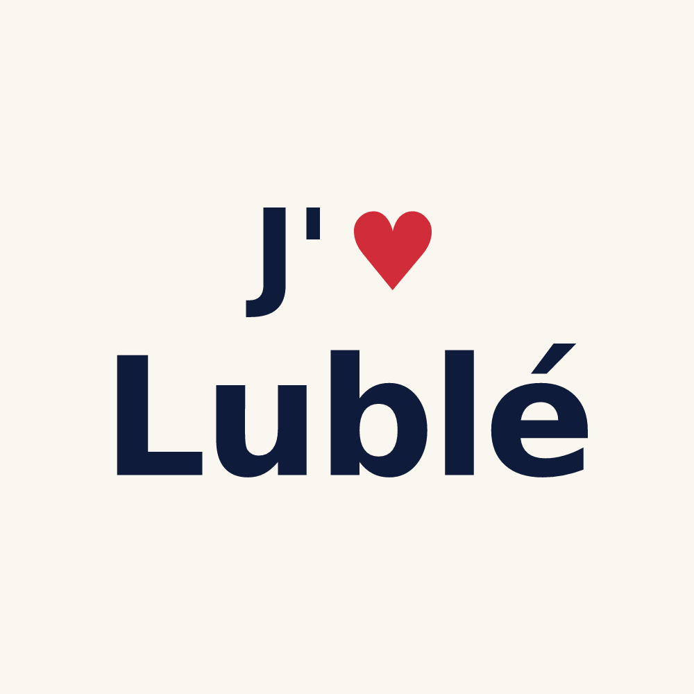 Tasse personnalisée Lublé — design J'aime Lublé