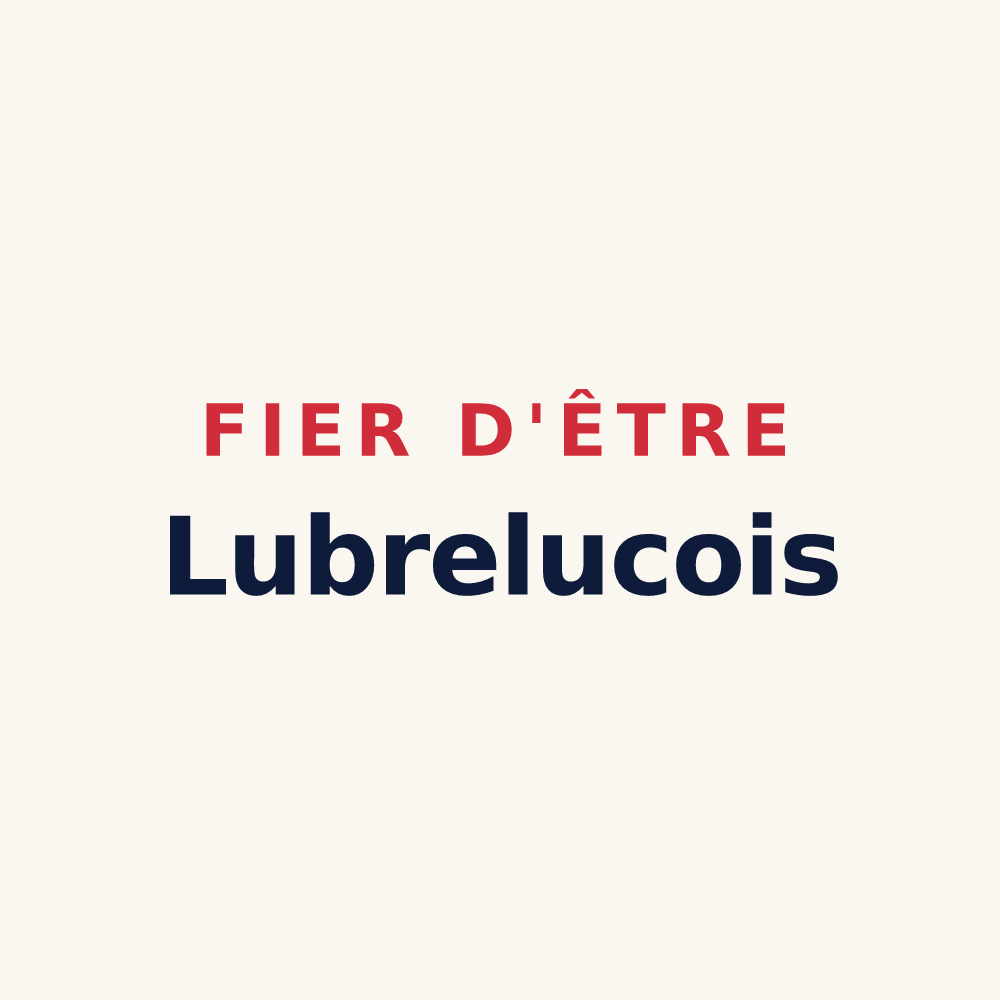 Tasse « Fier d'être Lubrelucois » — design pour Lubret-Saint-Luc