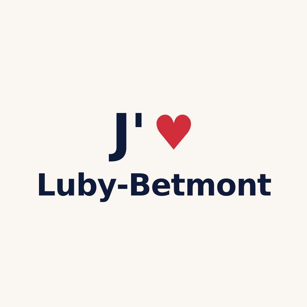 Tasse personnalisée Luby-Betmont — design J'aime Luby-Betmont