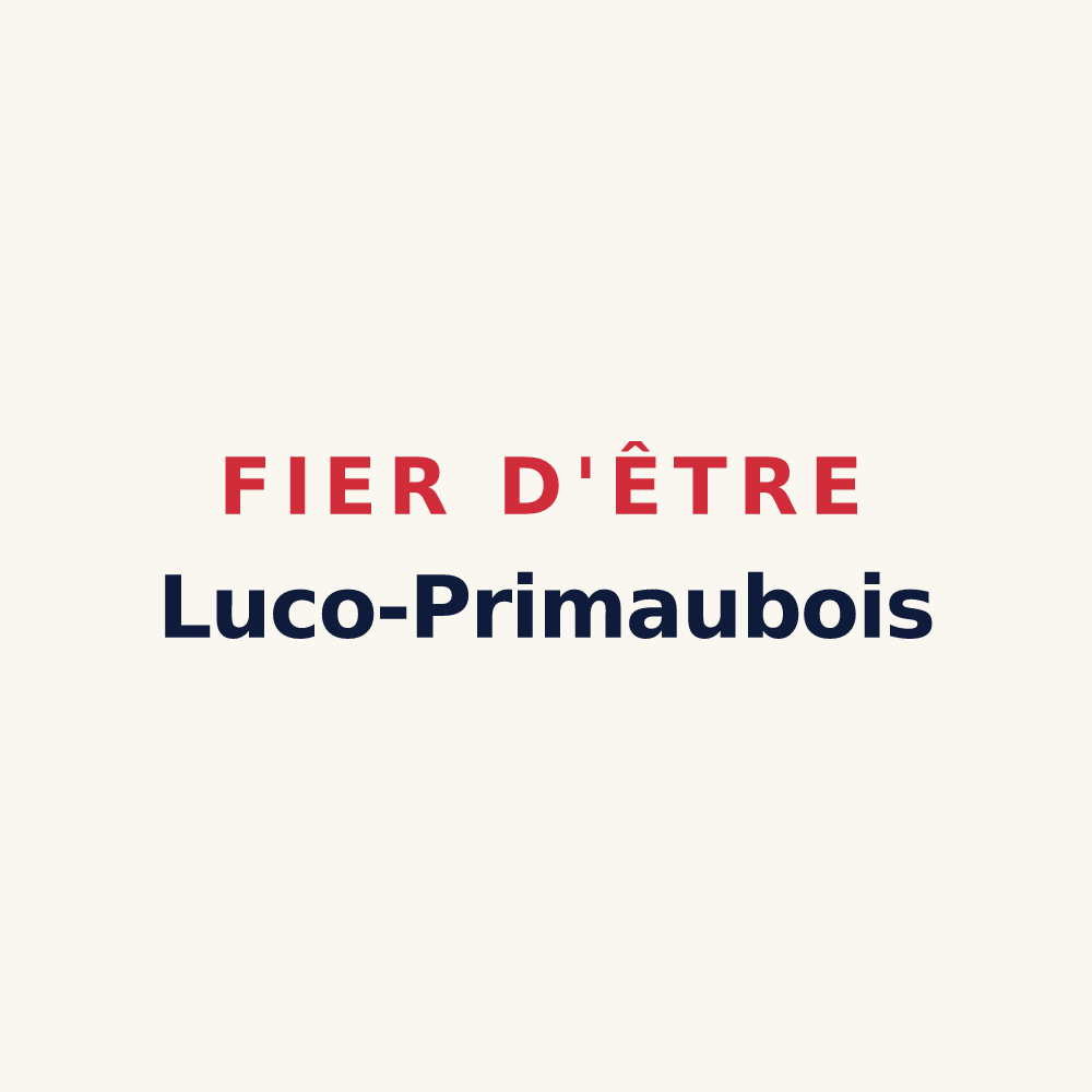 Tasse « Fier d'être Luco-Primaubois » — design pour Luc-la-Primaube