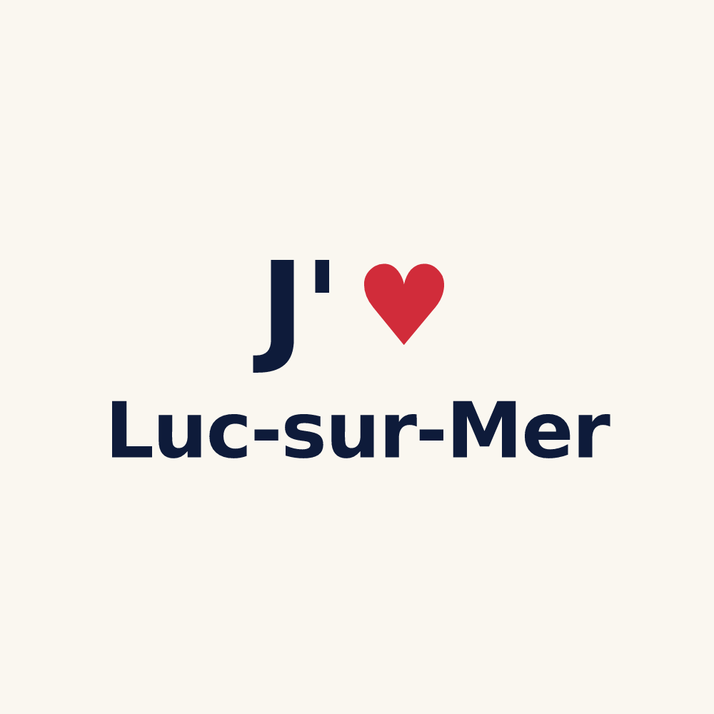 Tasse personnalisée Luc-sur-Mer — design J'aime Luc-sur-Mer