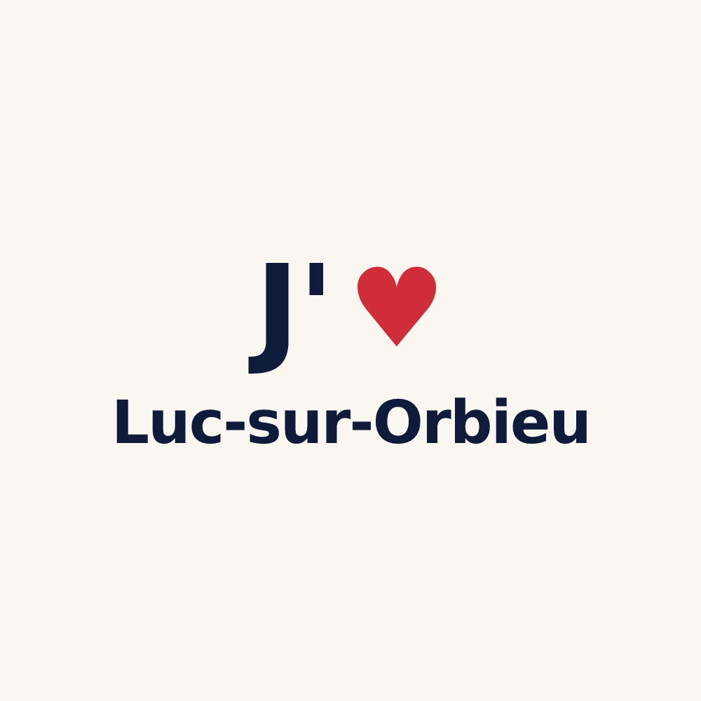 Tasse personnalisée Luc-sur-Orbieu — design J'aime Luc-sur-Orbieu