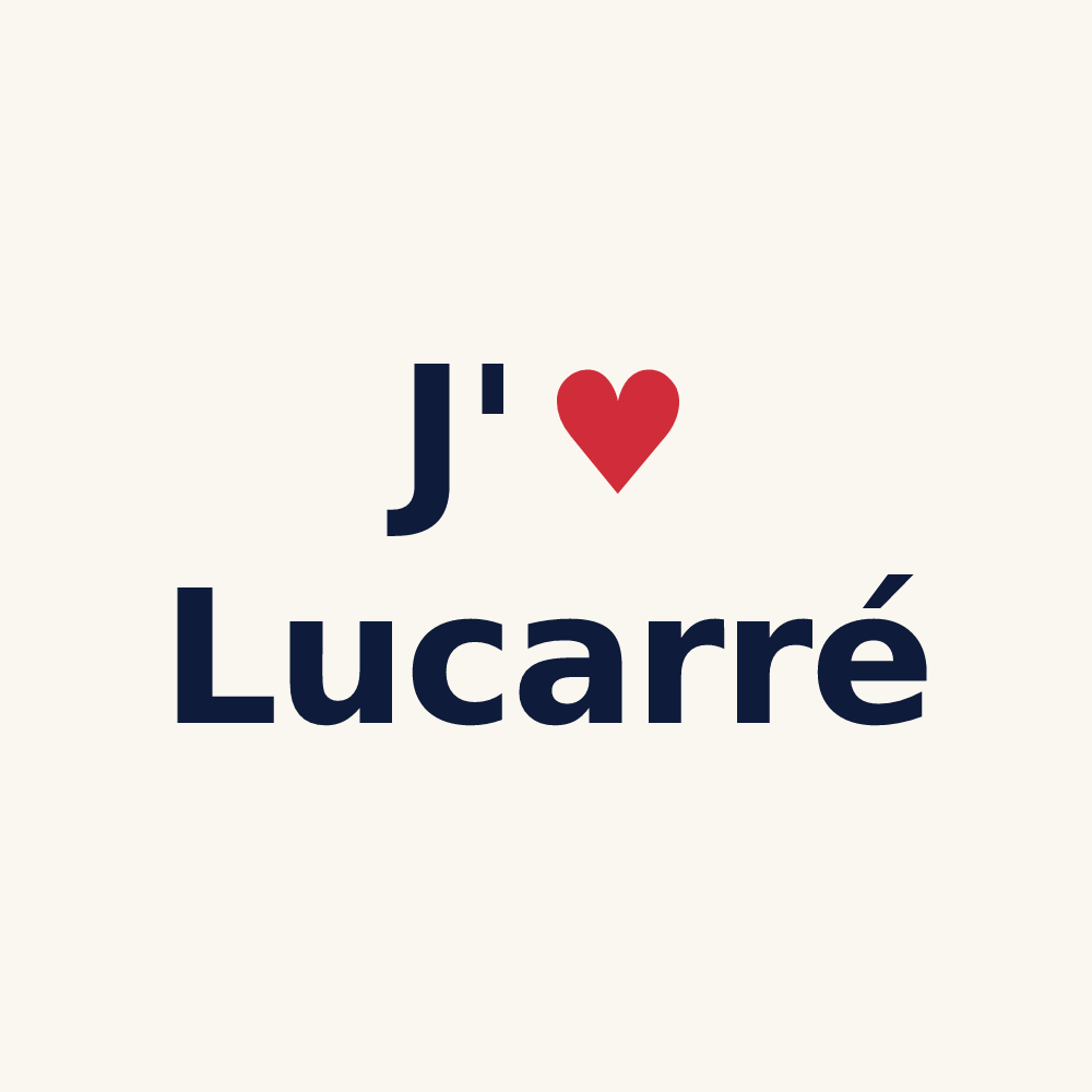Tasse personnalisée Lucarré — design J'aime Lucarré