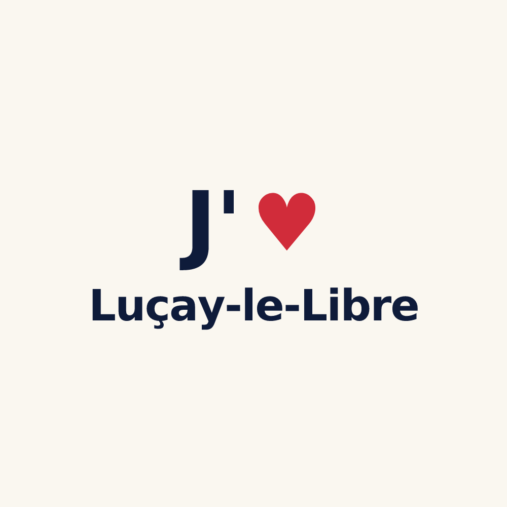 Tasse personnalisée Luçay-le-Libre — design J'aime Luçay-le-Libre
