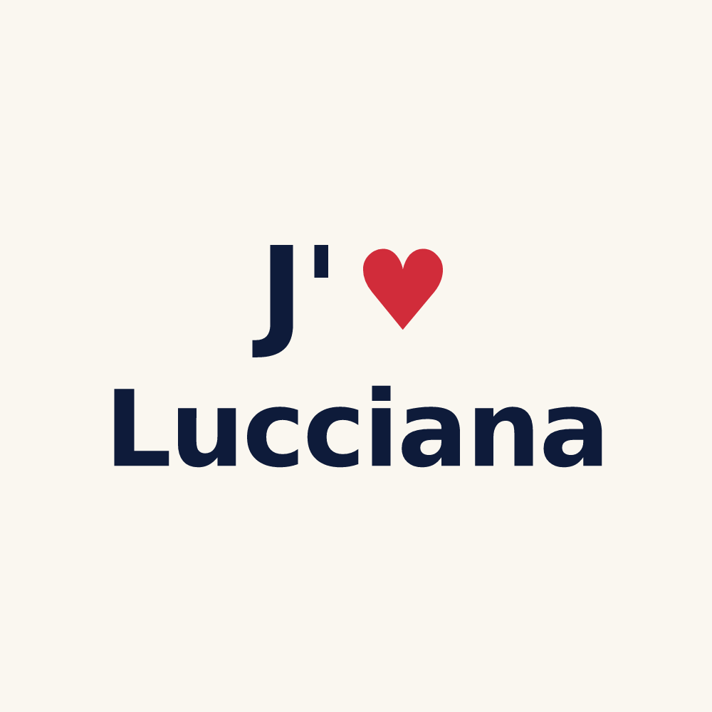 Tasse personnalisée Lucciana — design J'aime Lucciana