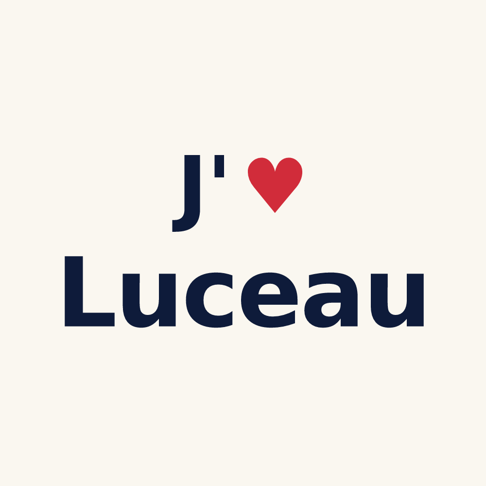 Tasse personnalisée Luceau — design J'aime Luceau