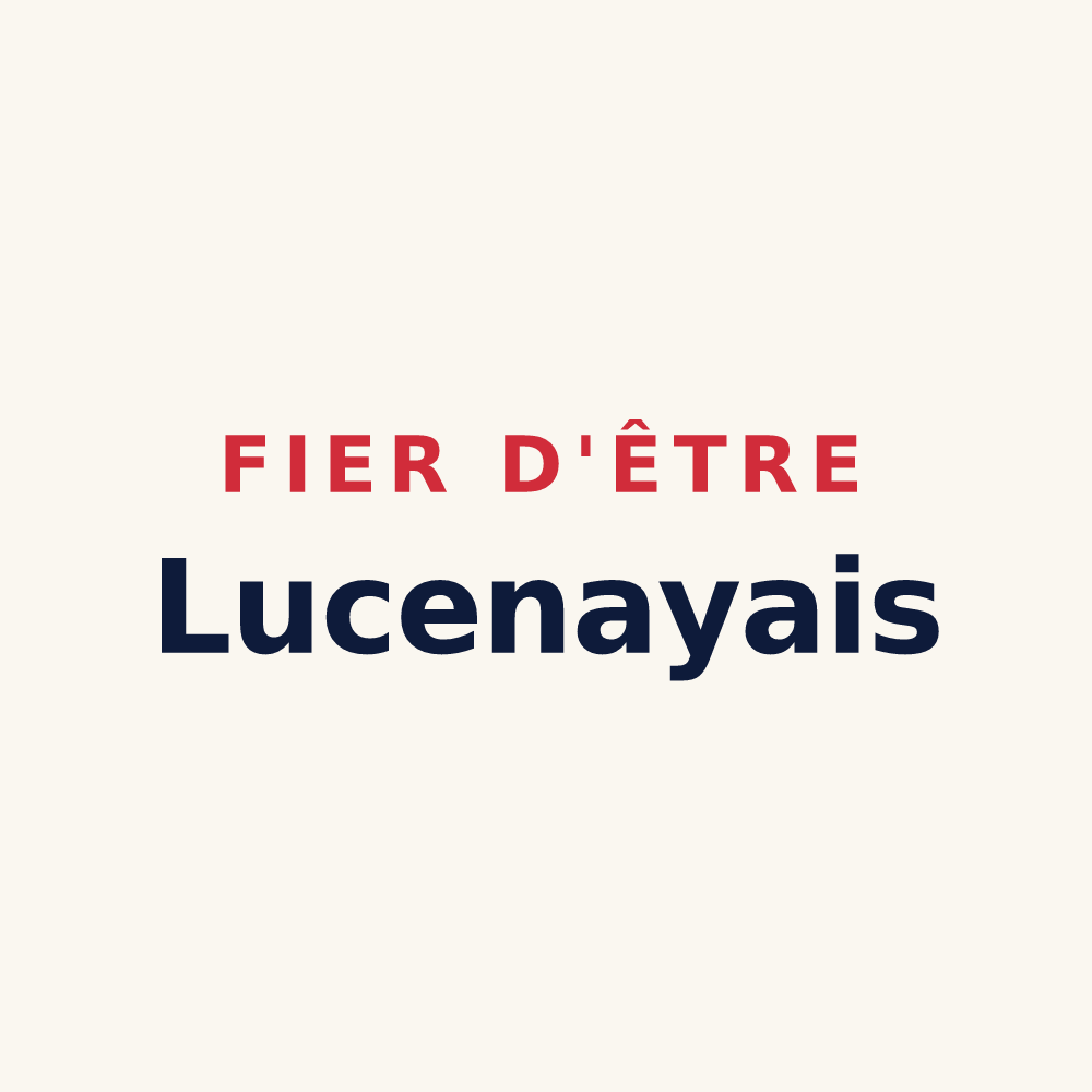 Tasse « Fier d'être Lucenayais » — design pour Lucenay-lès-Aix