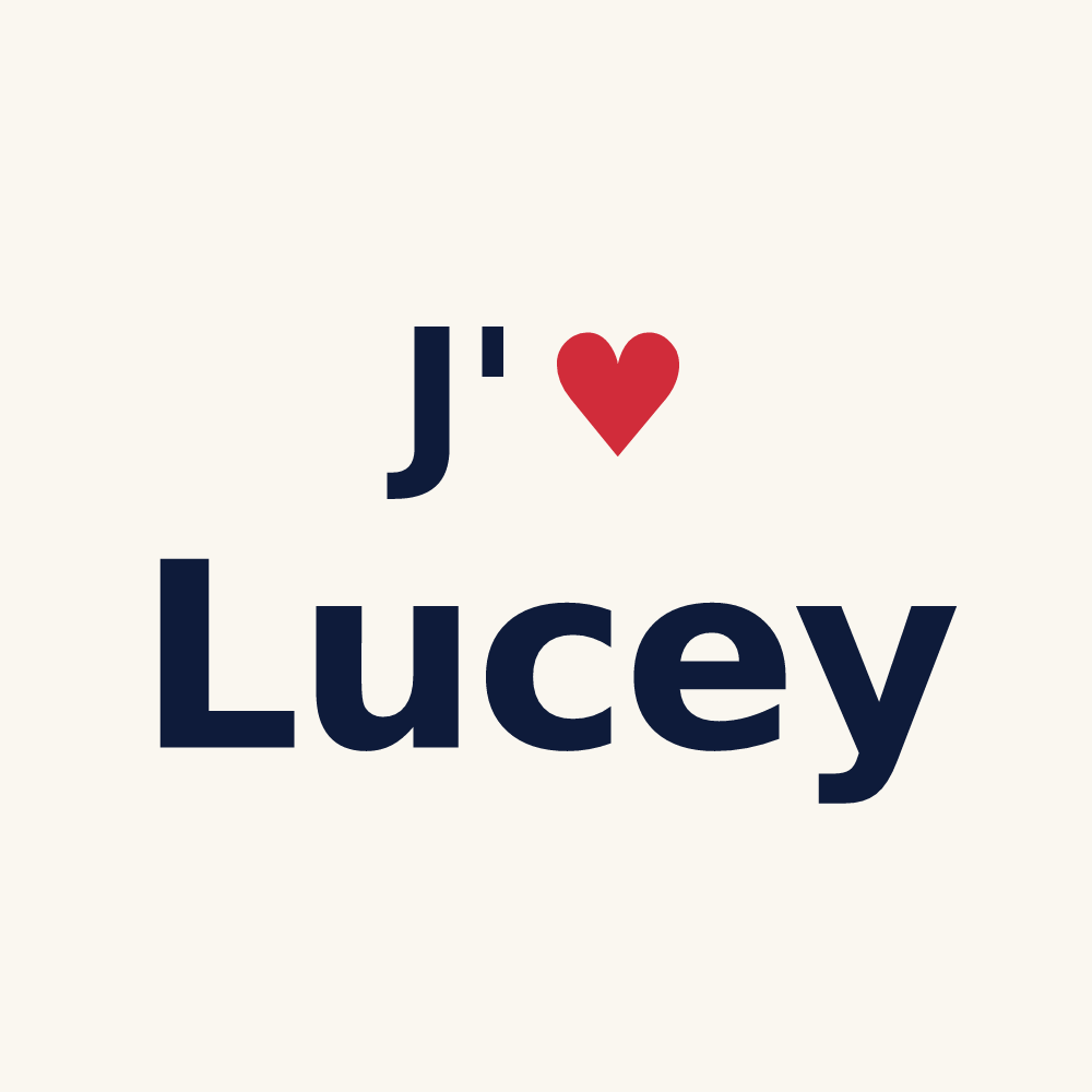 Tasse personnalisée Lucey — design J'aime Lucey