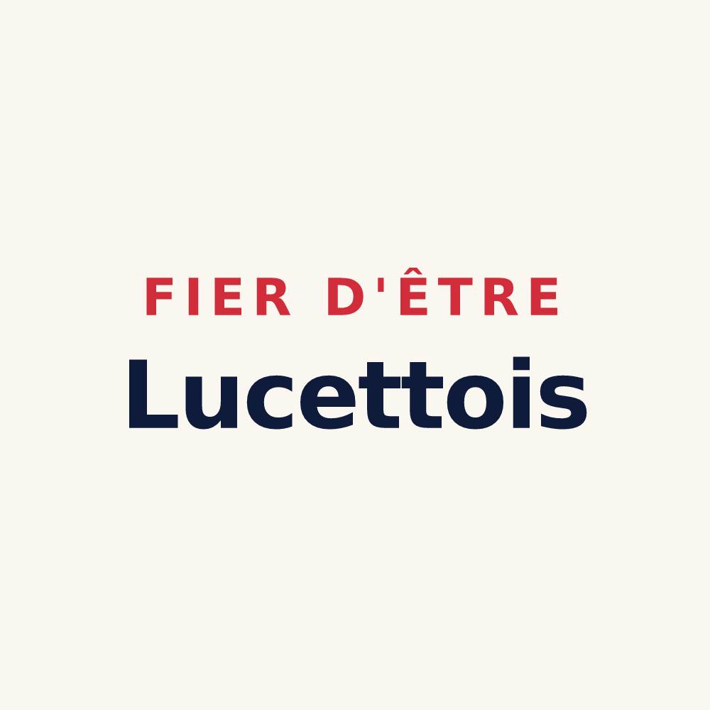 Tasse « Fier d'être Lucettois » — design pour Lucey