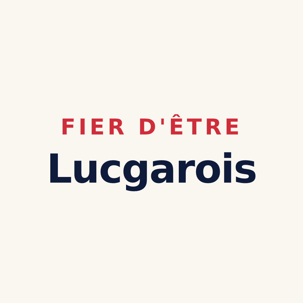 Tasse « Fier d'être Lucgarois » — design pour Lucgarier