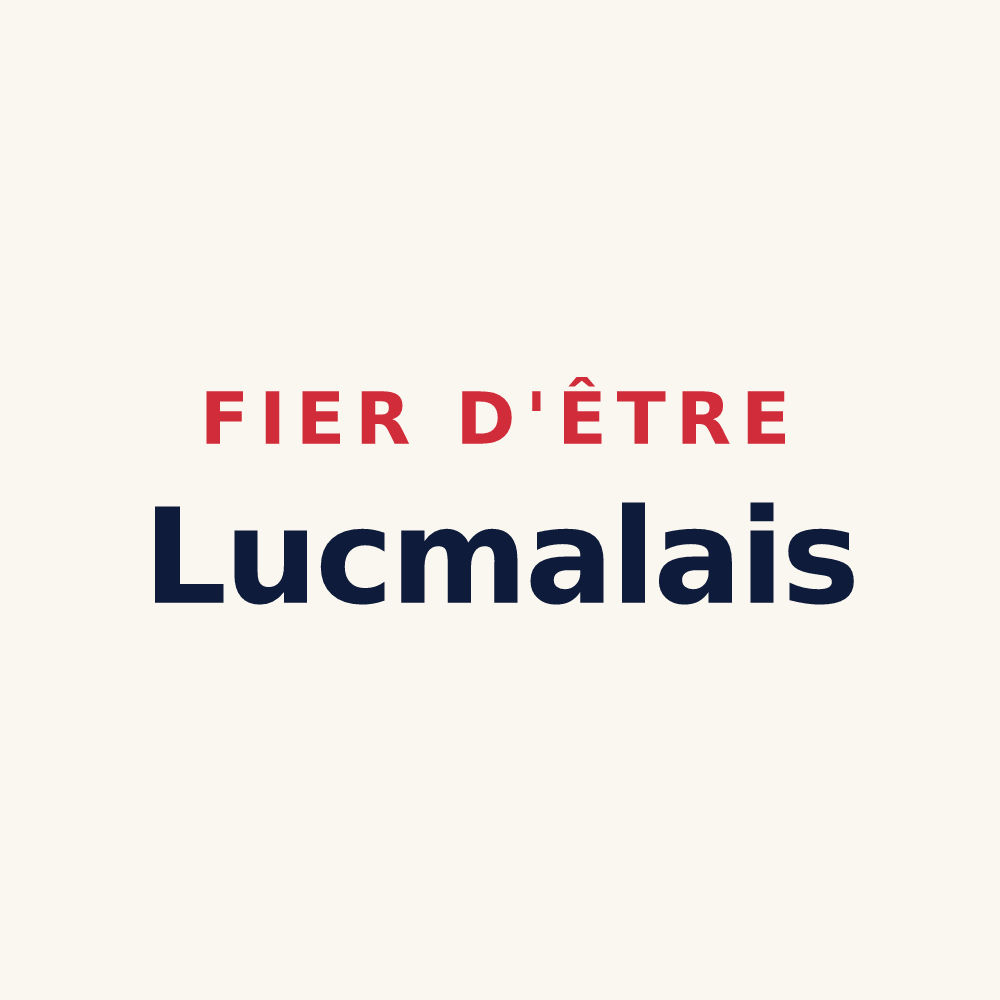 Tasse « Fier d'être Lucmalais » — design pour Lucmau