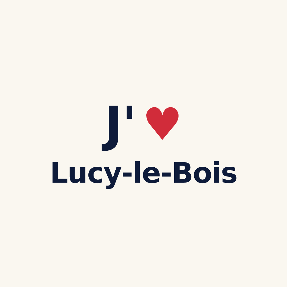 Tasse personnalisée Lucy-le-Bois — design J'aime Lucy-le-Bois