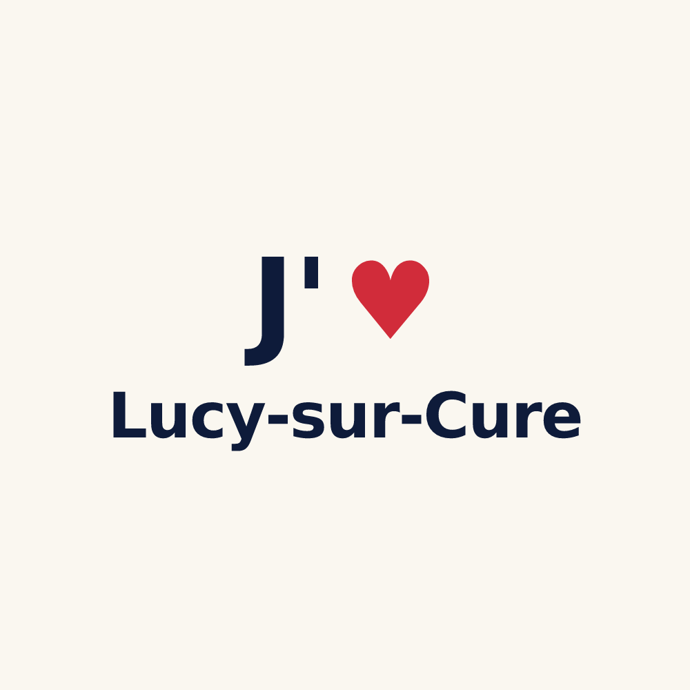 Tasse personnalisée Lucy-sur-Cure — design J'aime Lucy-sur-Cure