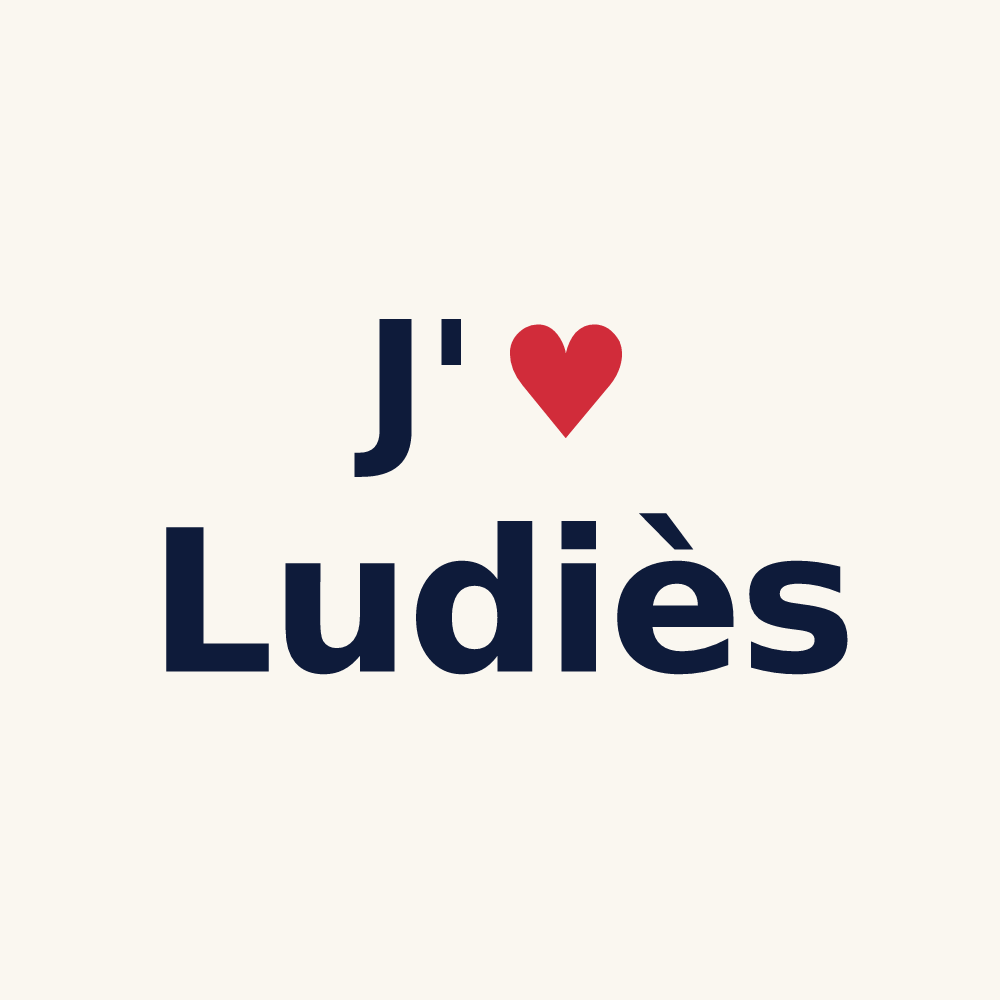 Tasse personnalisée Ludiès — design J'aime Ludiès