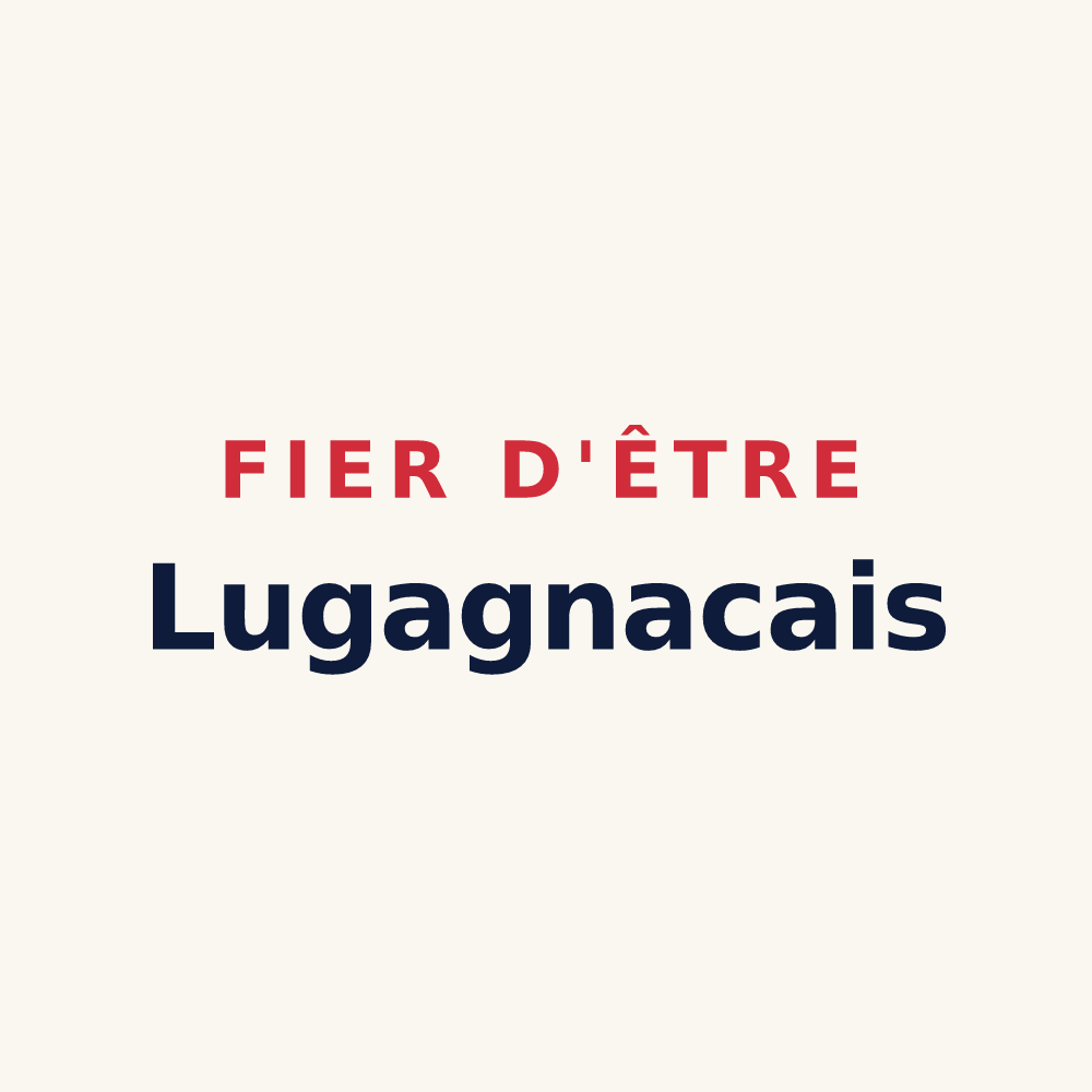 Tasse « Fier d'être Lugagnacais » — design pour Lugagnan
