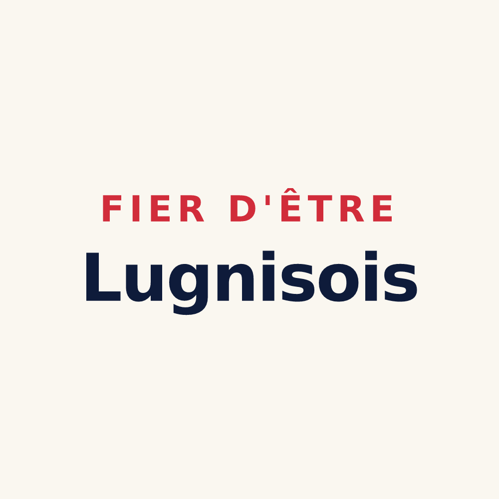Tasse « Fier d'être Lugnisois » — design pour Lugny