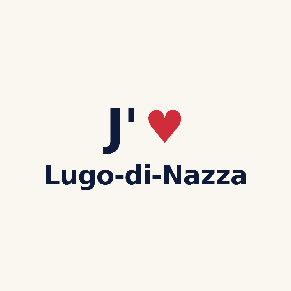 Tasse personnalisée Lugo-di-Nazza — design J'aime Lugo-di-Nazza
