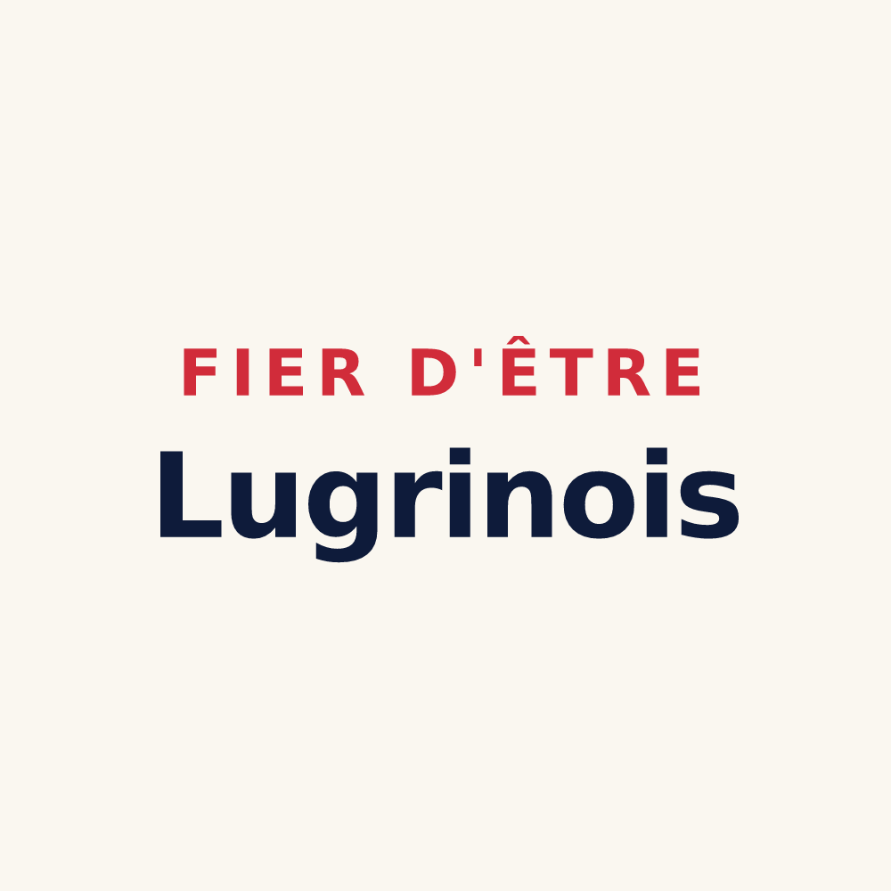 Tasse « Fier d'être Lugrinois » — design pour Lugrin
