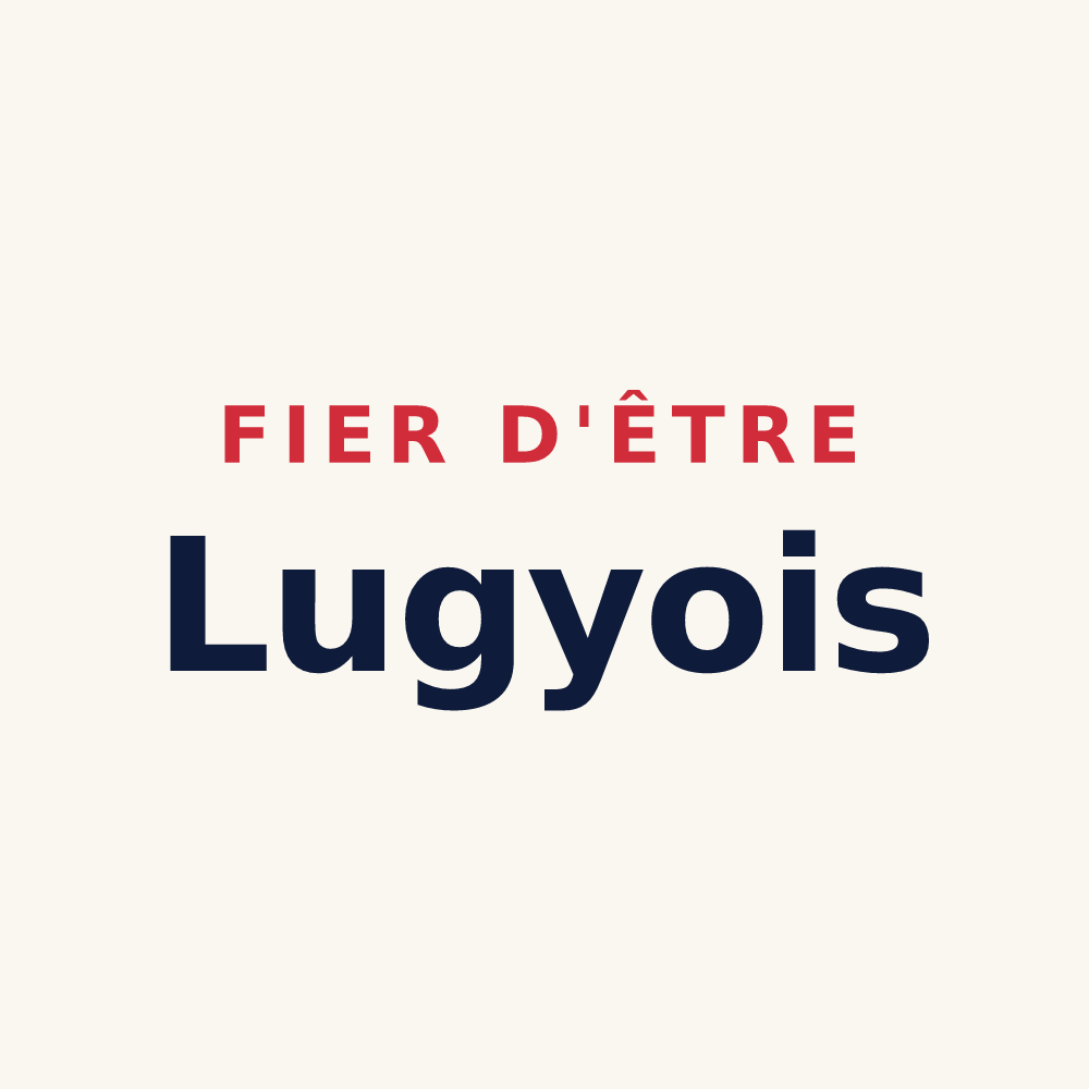 Tasse « Fier d'être Lugyois » — design pour Lugy