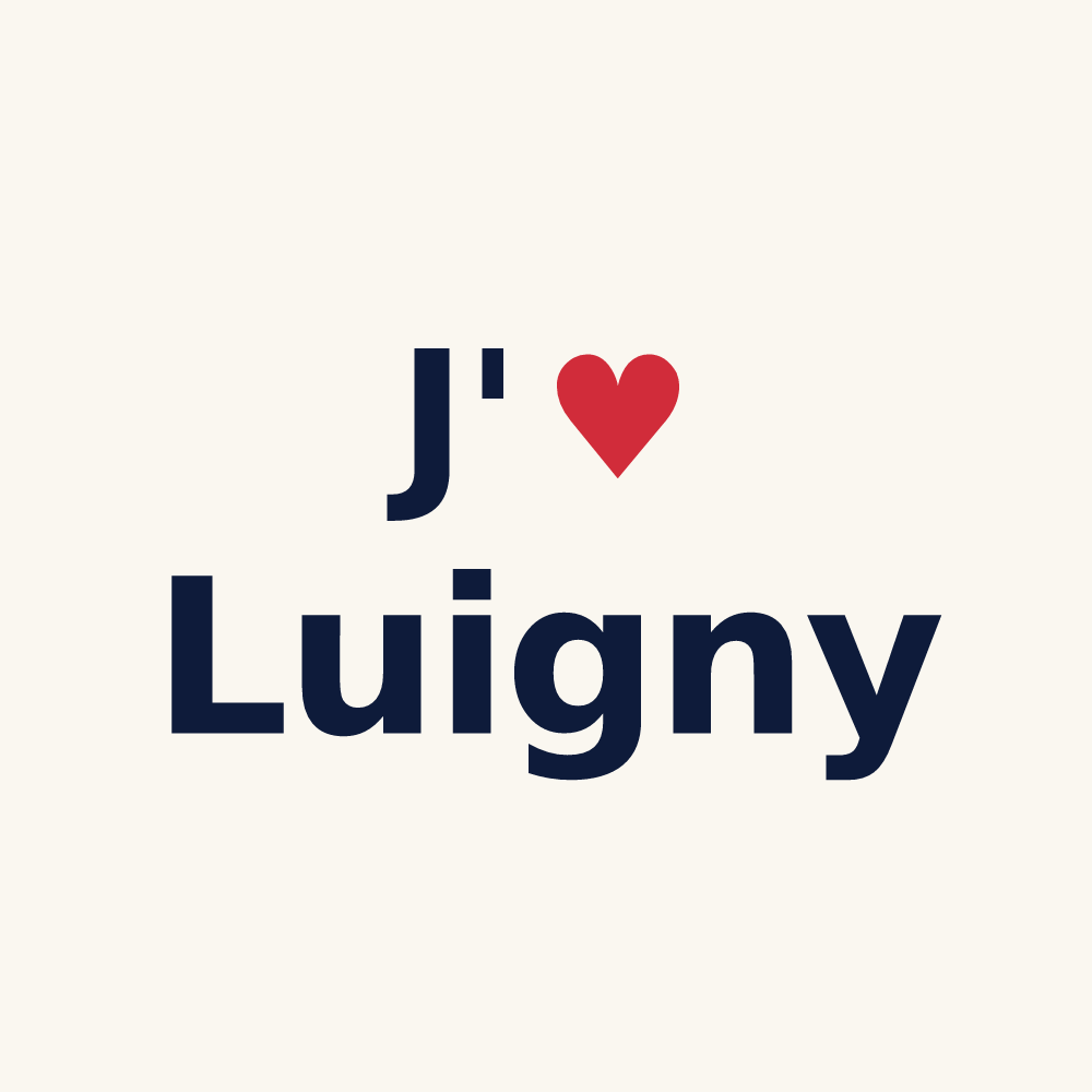 Tasse personnalisée Luigny — design J'aime Luigny