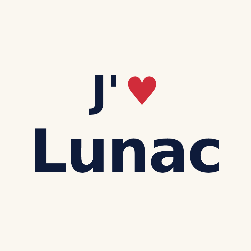Tasse personnalisée Lunac — design J'aime Lunac