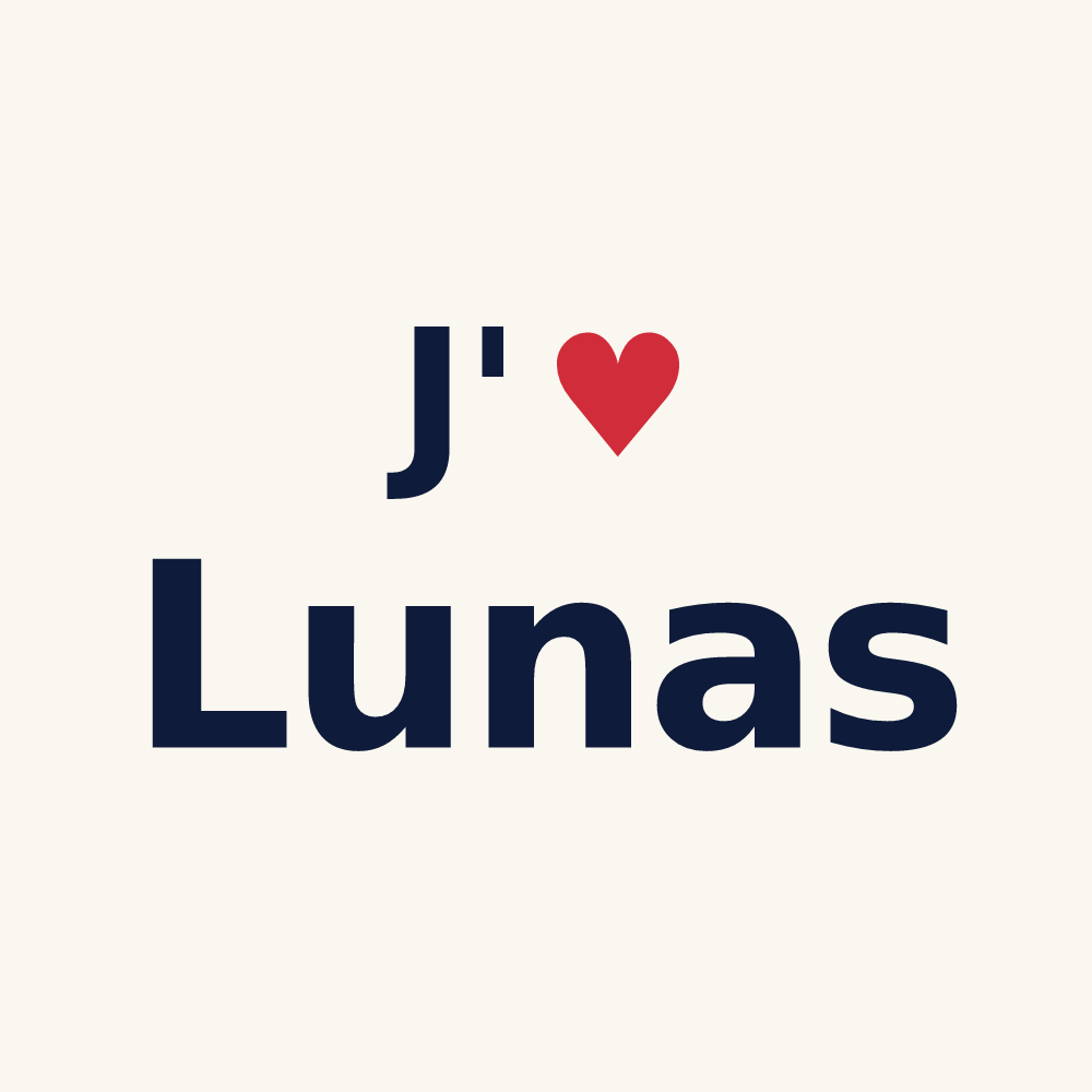 Tasse personnalisée Lunas — design J'aime Lunas
