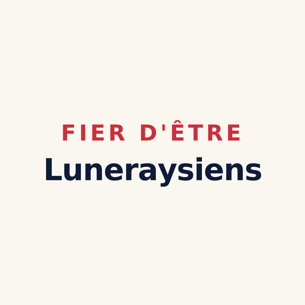 Tasse « Fier d'être Luneraysiens » — design pour Luneray