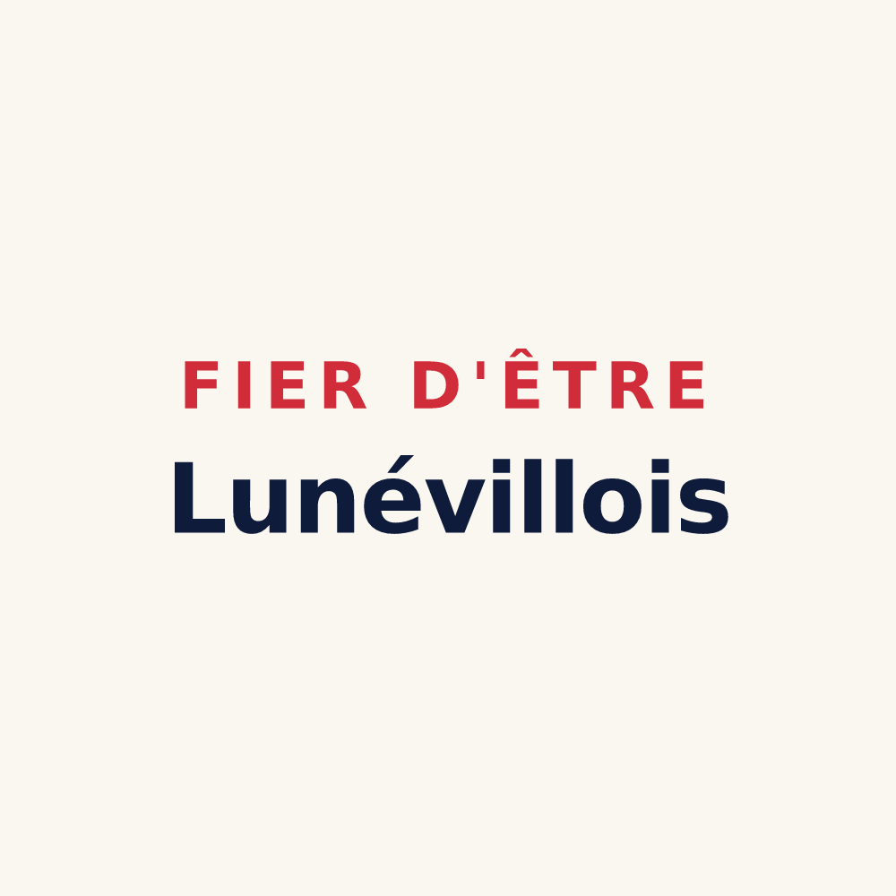 Tasse « Fier d'être Lunévillois » — design pour Lunéville