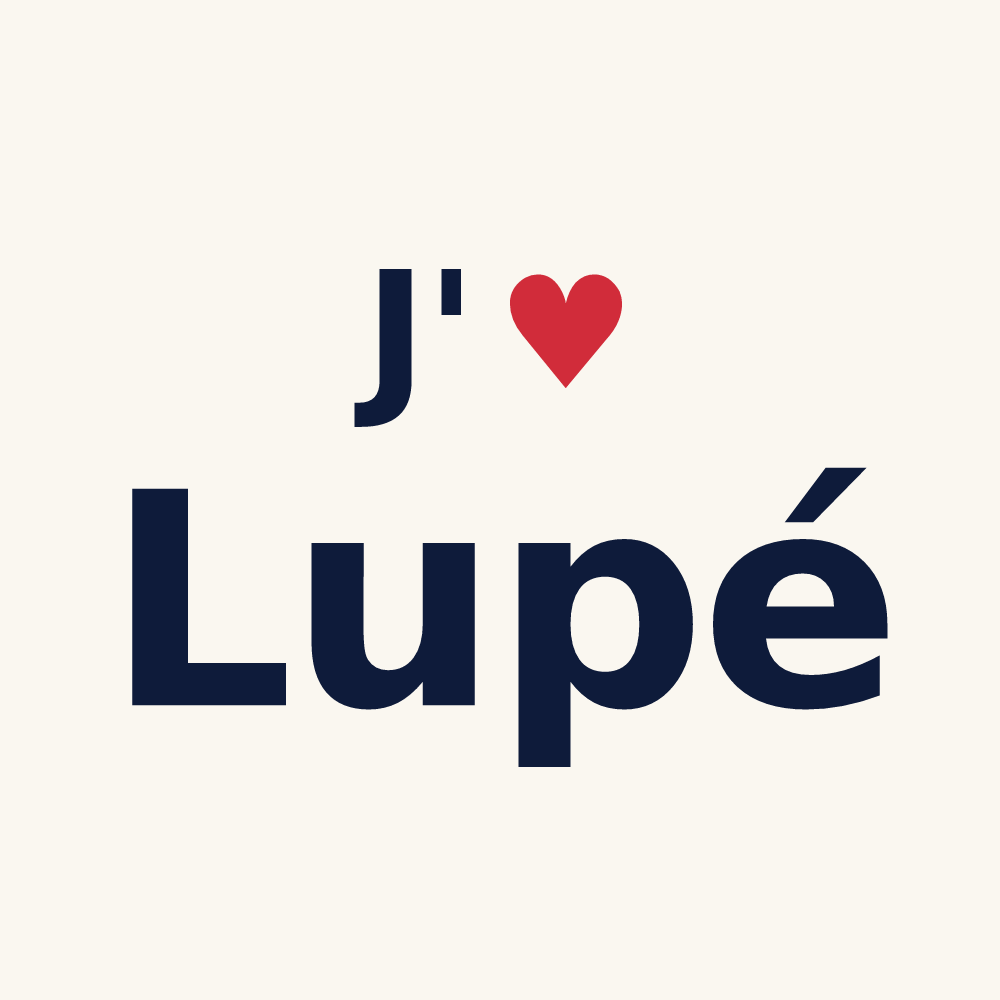 Tasse personnalisée Lupé — design J'aime Lupé