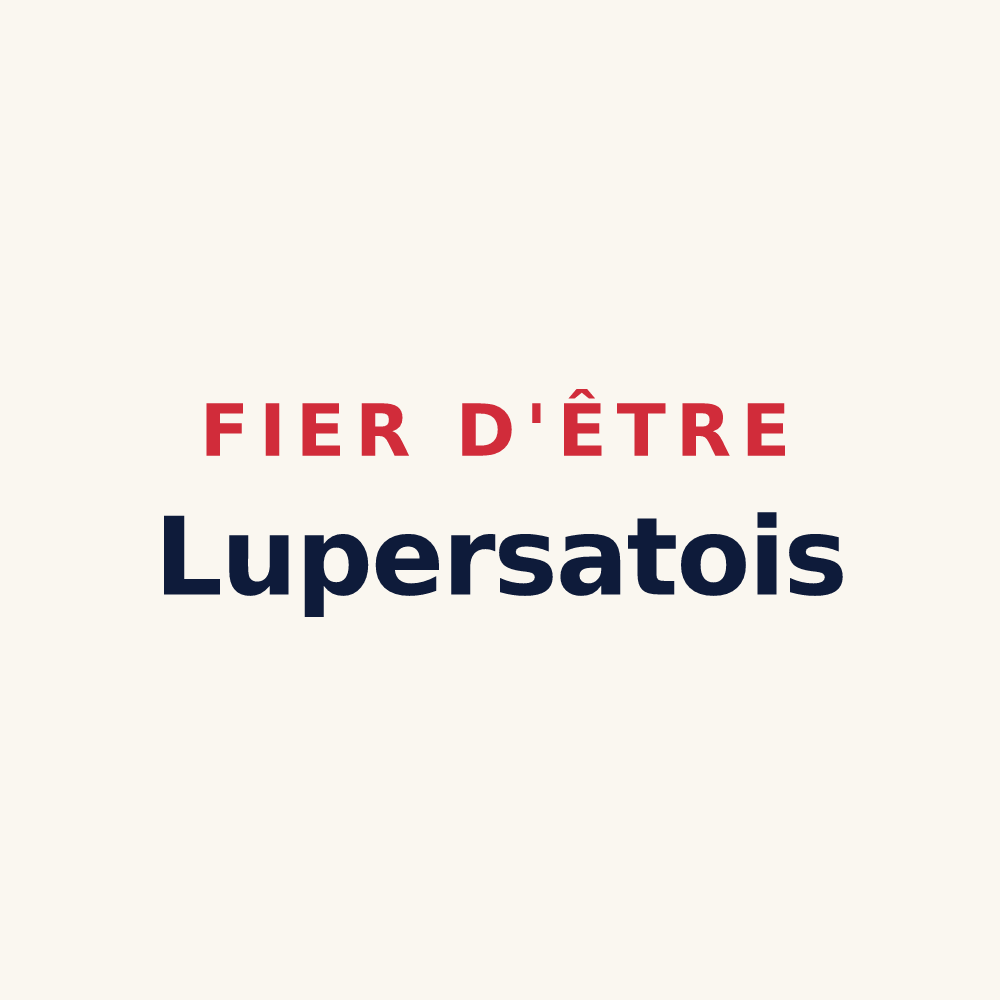 Tasse « Fier d'être Lupersatois » — design pour Lupersat