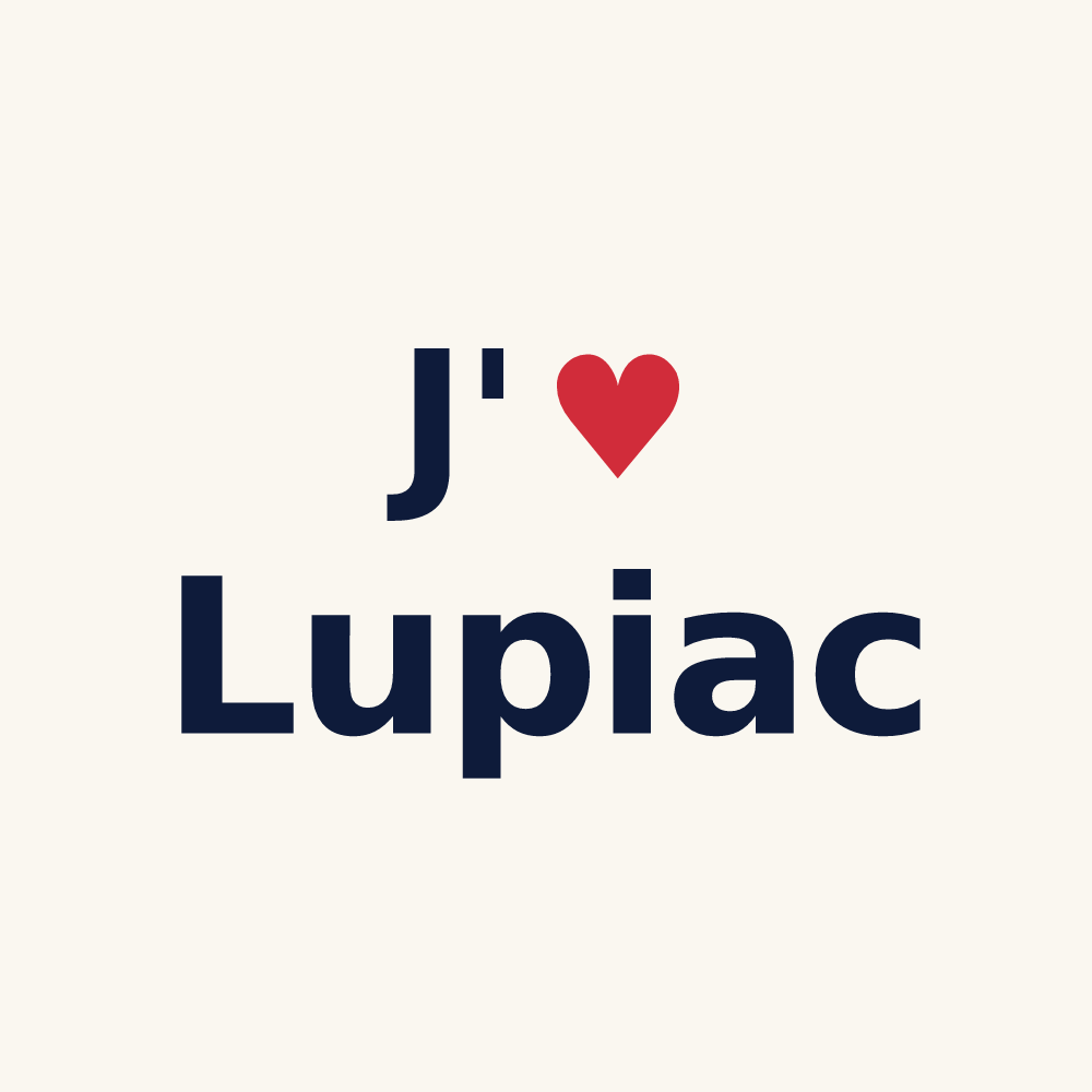 Tasse personnalisée Lupiac — design J'aime Lupiac