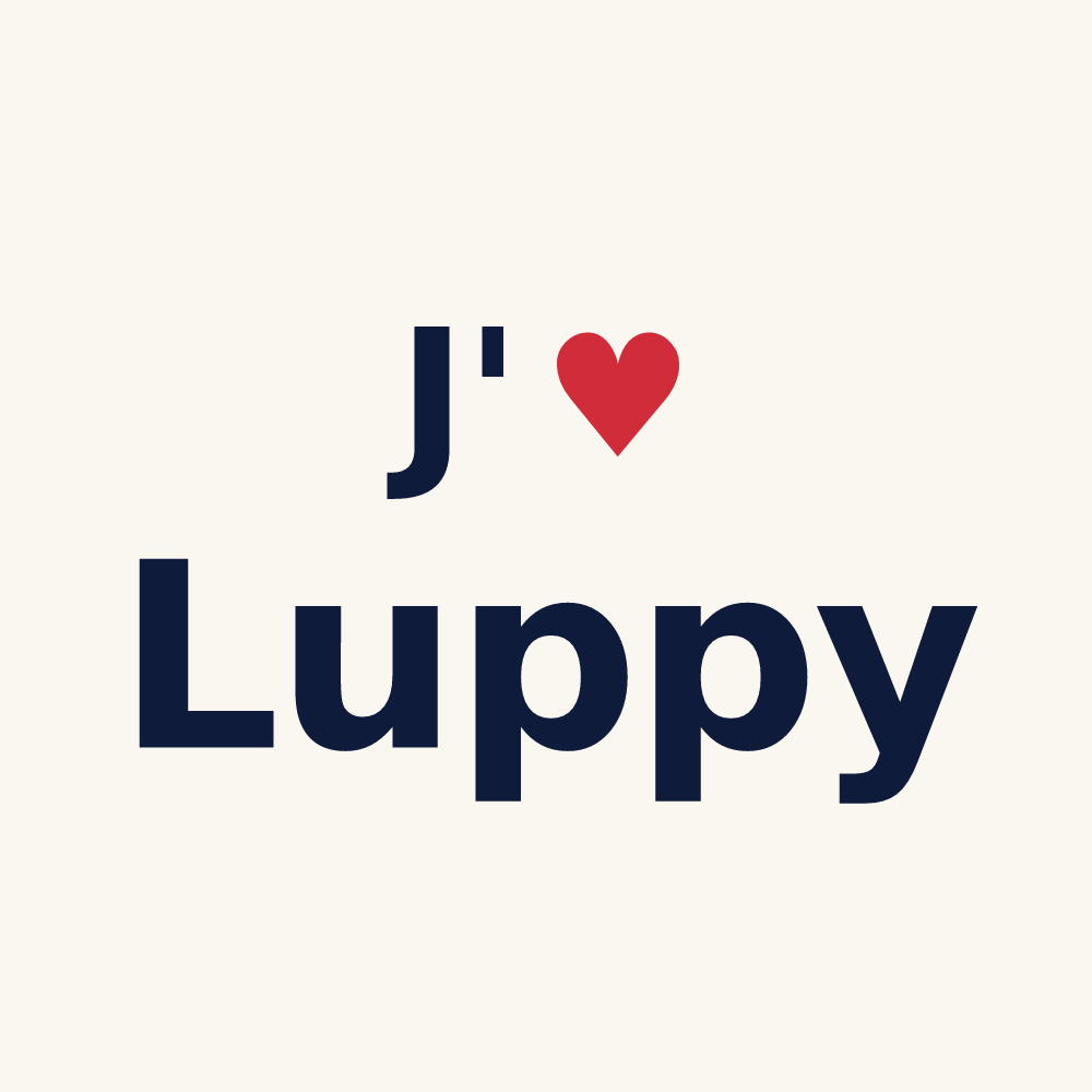 Tasse personnalisée Luppy — design J'aime Luppy
