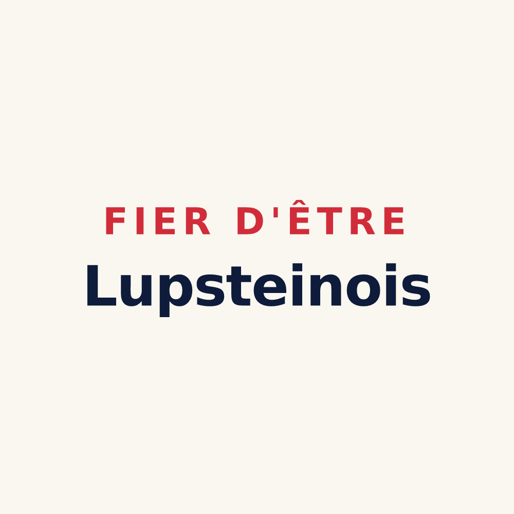 Tasse « Fier d'être Lupsteinois » — design pour Lupstein