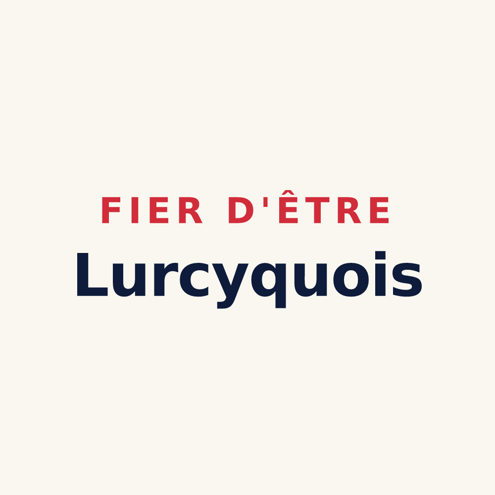 Tasse « Fier d'être Lurcyquois » — design pour Lurcy-Lévis