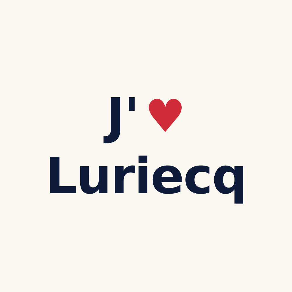 Tasse personnalisée Luriecq — design J'aime Luriecq
