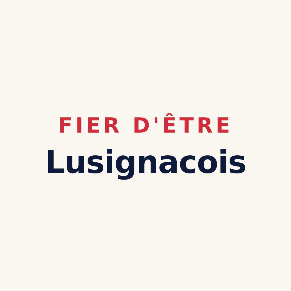Tasse « Fier d'être Lusignacois » — design pour Lusignac