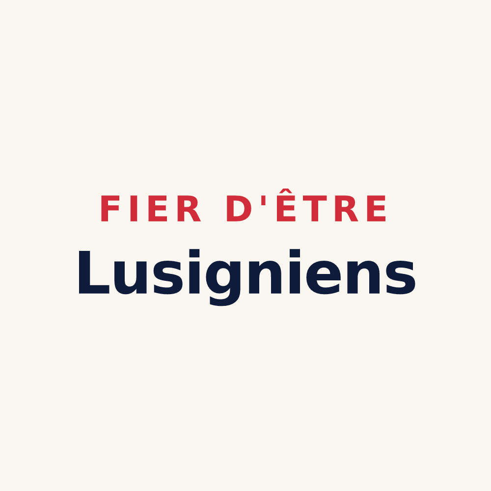 Tasse « Fier d'être Lusigniens » — design pour Lusigny-sur-Barse