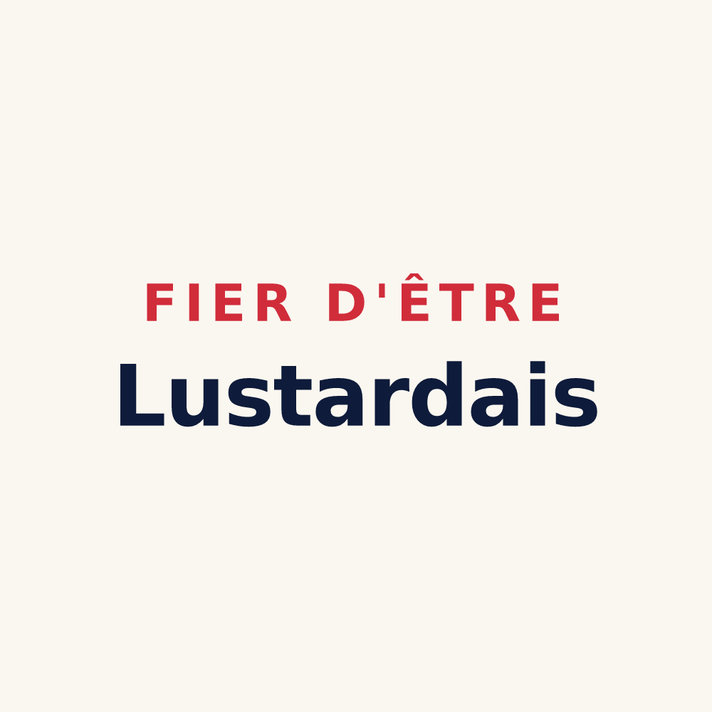 Tasse « Fier d'être Lustardais » — design pour Lustar