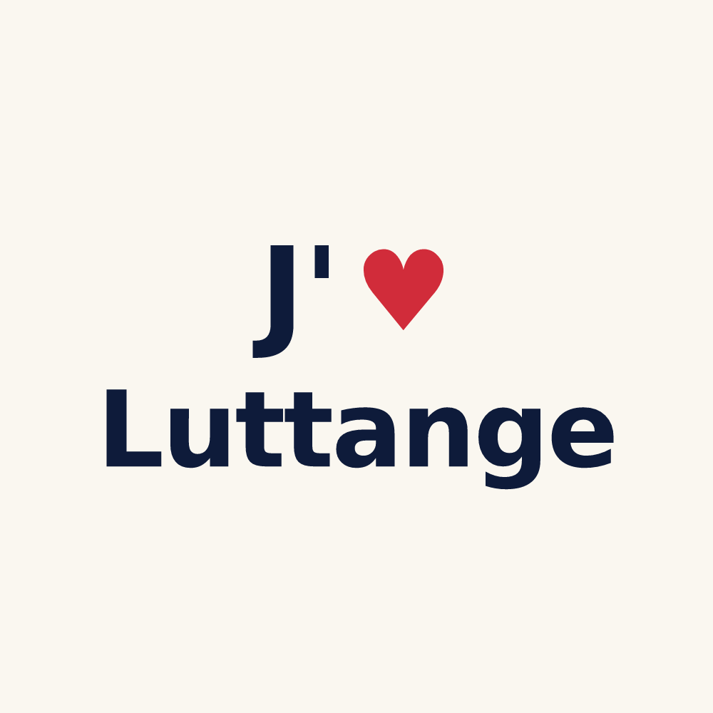 Tasse personnalisée Luttange — design J'aime Luttange
