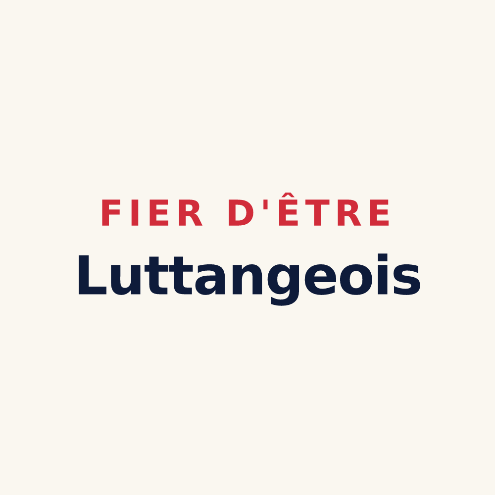 Tasse « Fier d'être Luttangeois » — design pour Luttange