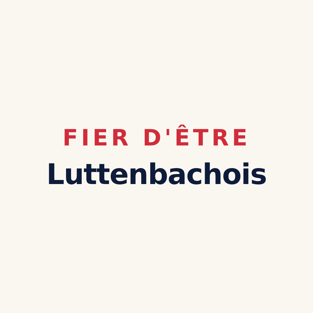 Tasse « Fier d'être Luttenbachois » — design pour Luttenbach-près-Munster