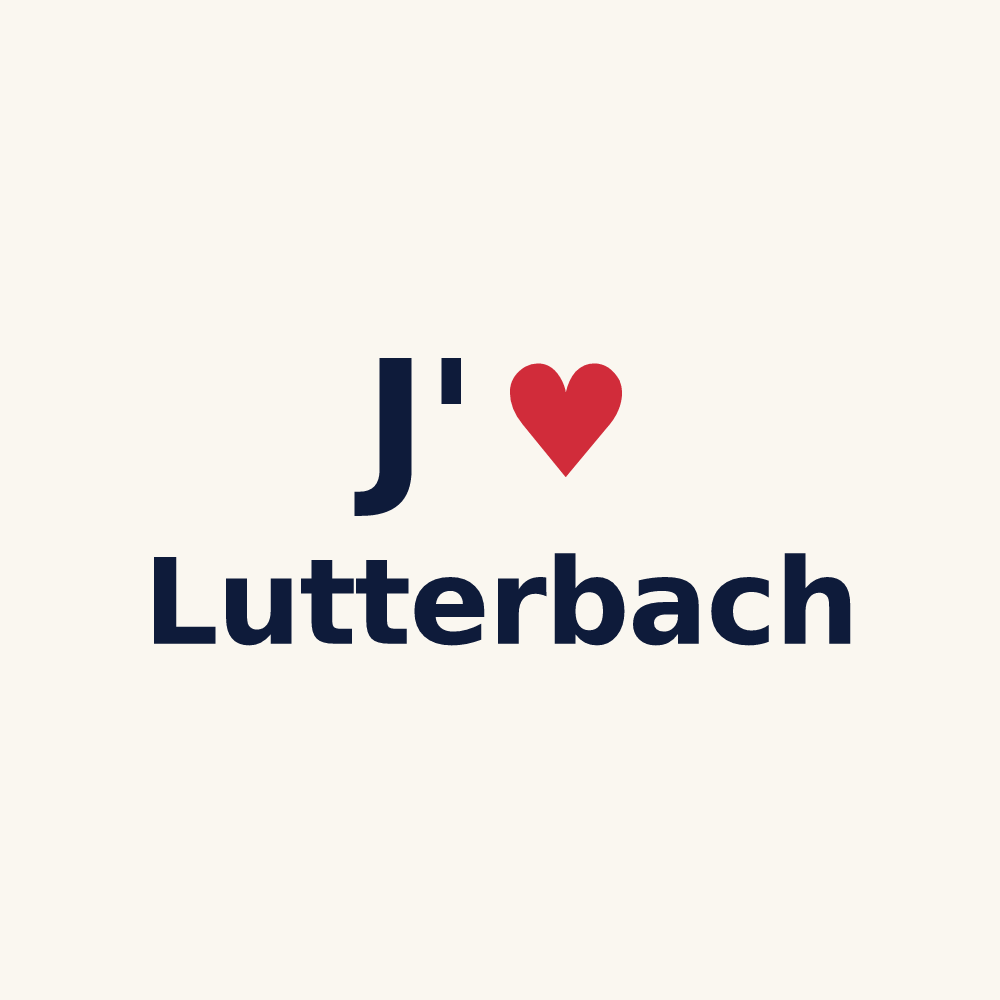 Tasse personnalisée Lutterbach — design J'aime Lutterbach