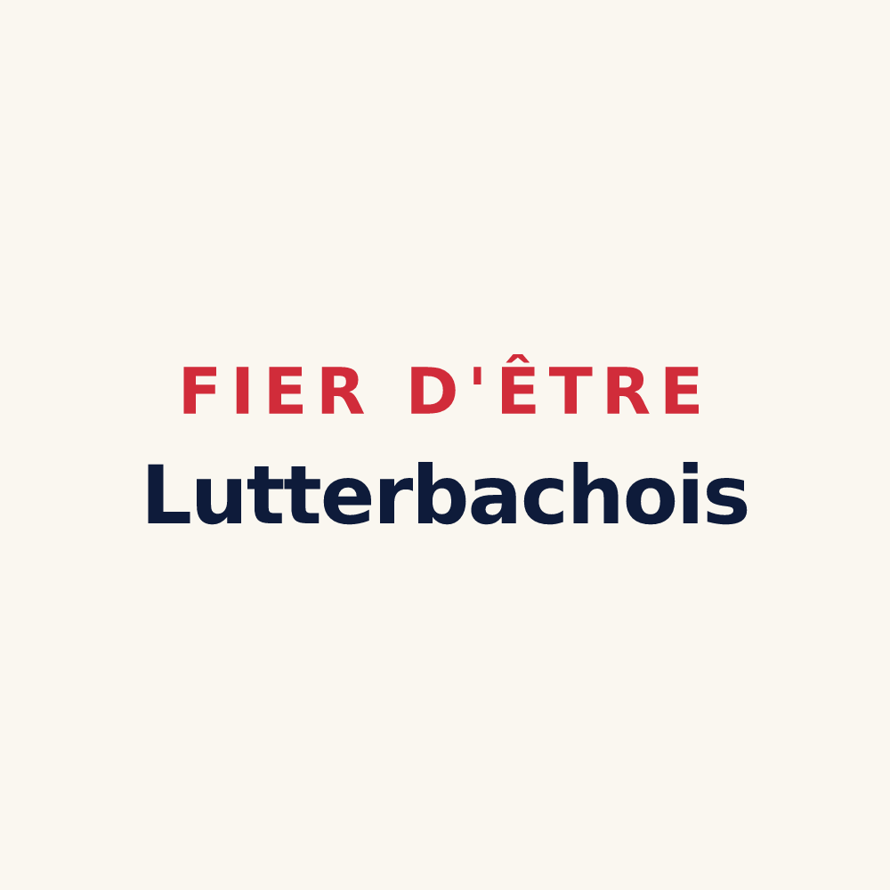 Tasse « Fier d'être Lutterbachois » — design pour Lutterbach